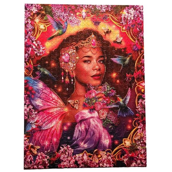 Flights of Fantasy Summer Queen Glitter Edition 1000 Piece Jigsaw Puzzle Buffalo - Picture 2 of 8